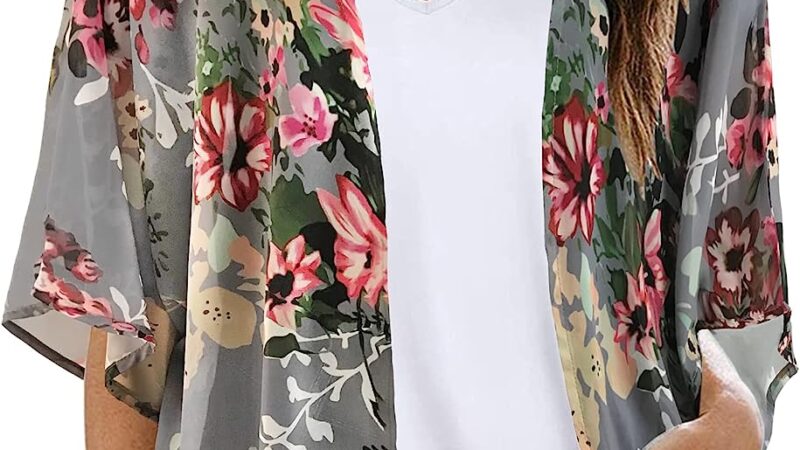 Floral Print Puff Sleeve Kimono Cardigan: A Stylish and Versatile Wardrobe Essential