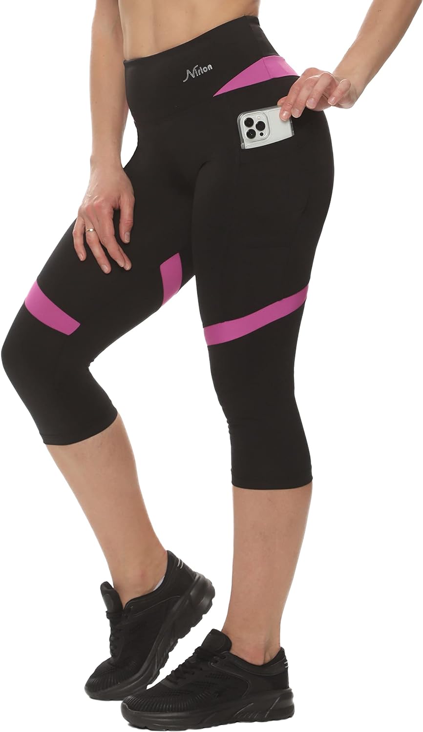 Nirlon Capri Leggings with Pockets – The Perfect Workout Companion