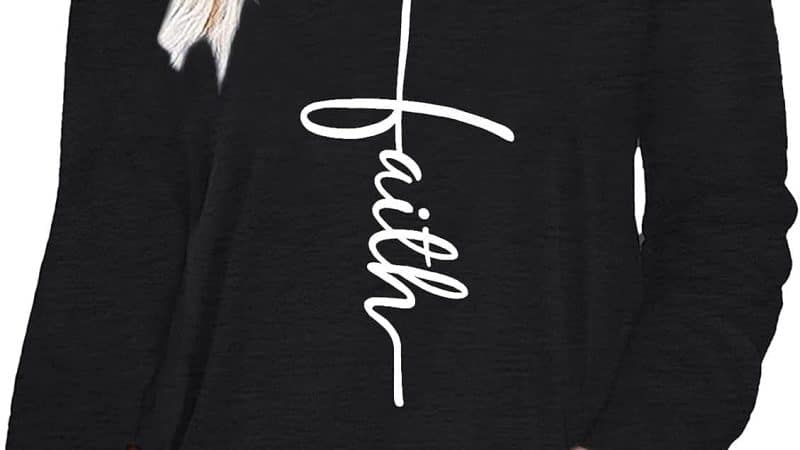 Plus Size Faith Shirts Women Long Sleeve Graphic Tees: A Comfortable and Stylish Choice