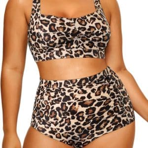 Daci Women Two Piece High Waisted Plus Size Swimsuits: A Vintage Twist for Your Beach Style