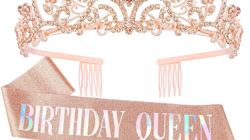 Celebrating in Style: The ‘Birthday Queen’ Sash & Crystal Tiara Kit by COCIDE – An In-depth Review