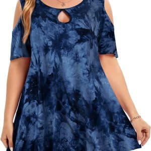 MONNURO Plus Size Cold Shoulder Tops: Stylish and Comfortable Fashion for Women